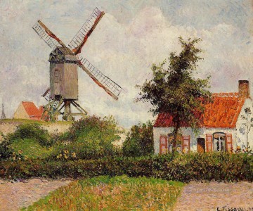 Molino de viento en Knokke Bélgica 1894 Camille Pissarro Pinturas al óleo